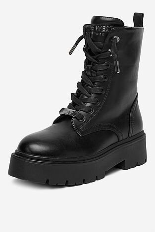 Šněrovací vyšší obuv NINE WEST CEO-RAIDA-01 ČERNÁ