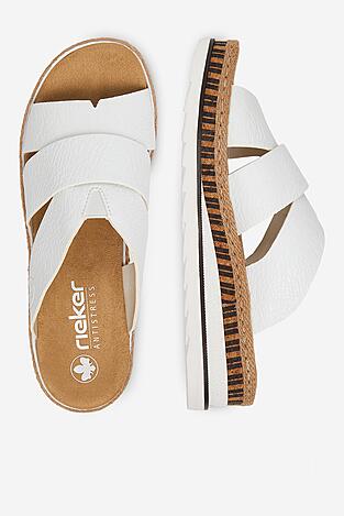 Klapki Rieker CEO-V7989-80 Biały
