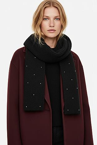 Szalik damski NINE WEST CEO-NW-W4-001-AW25 Czarny