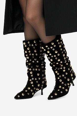 Bokacsizma EVA MINGE EO-TESS-2117-05 FEKETE