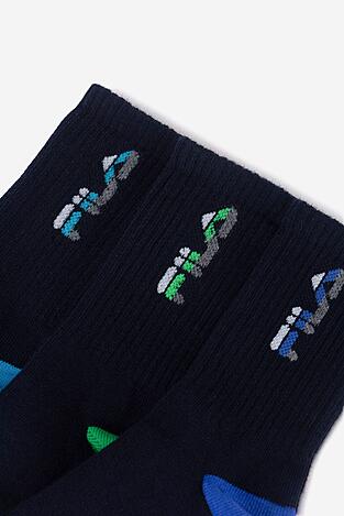 Ponožky Fila F8083-AW24 (3-PACK) TMAVĚ MODRÁ