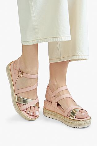 Espadryle Jenny LB-P1092-YLD Różowy jasny