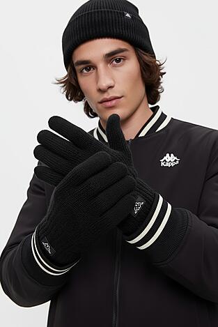 rukavice unisex Kappa CEO-KAP-U6-002-AW25 ČERNÁ