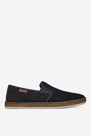 Espadrilky Rieker B5265-14 TMAVĚ MODRÁ