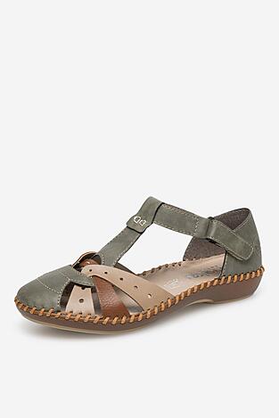 Sandały Rieker M1655-54 Zielony