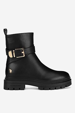 Kotníková obuv U.S. POLO ASSN. ALICJA004W/DY1 ČERNÁ