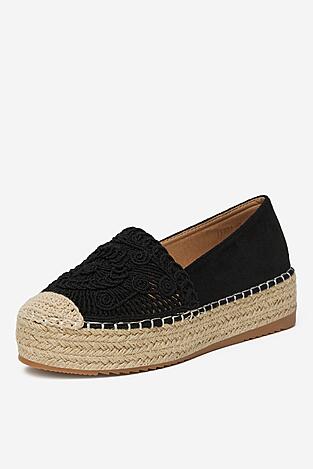 Espadrille DeeZee LE601-66 FEKETE