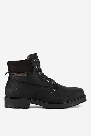Šněrovací vyšší obuv U.S. POLO ASSN. YUMI002M/DL1 ČERNÁ