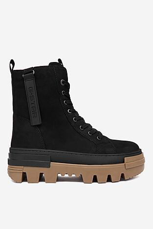 Šněrovací vyšší obuv G-STAR RAW CEO-WI16-PATTRICK-01 ČERNÁ