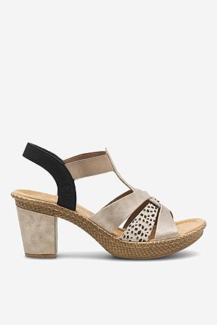 Sandały Rieker 665K3-60 Beżowy