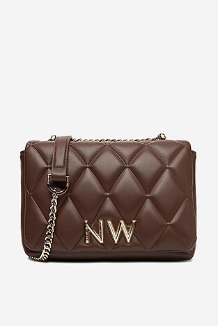 Дамска чанта NINE WEST CEO-CHARLOTTE-I-S22558 ТЪМНОКАФЯВ