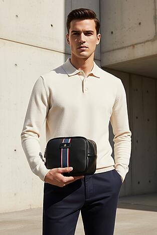 Kosmetyczka Beverly Hills Polo Club CEO-BHPC-W1-009-AW25 Czarny