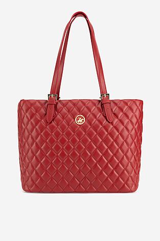Дамска чанта Beverly Hills Polo Club BHPC-K-038-06 ЧЕРВЕН