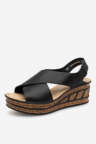 Sandały Rieker 68189-00 Czarny