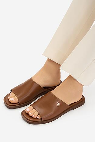 Klapki U.S. POLO ASSN. EO-MARINA003W/6Y1 Camel