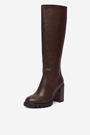 Kozaki NINE WEST CEO-HALA-01 Brązowy