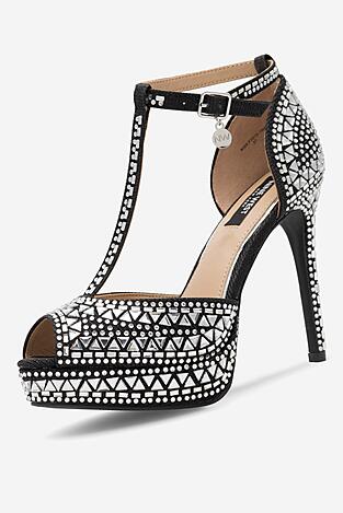 Sandały NINE WEST NISA SY015-1NW Czarny