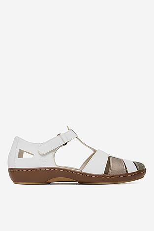 Sandále Rieker 45869-80 BIELA