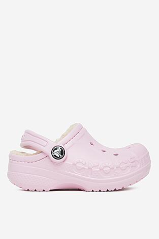 Klapki basenowe Crocs C-BAYA LINED CLOG T 207501-79R Różowy