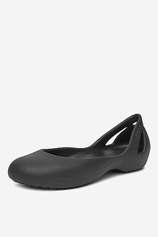 Plážové pantofle Crocs KADEE FLAT BLK 210833-001 ČERNÁ