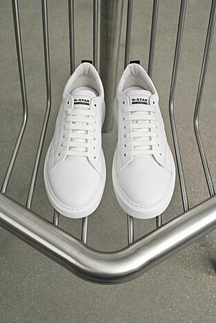 Sneakerși G-STAR RAW LONDON-04 MI08 ALB