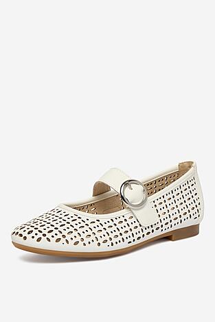 Baleriny Remonte CEO-D0K16-80 Biały