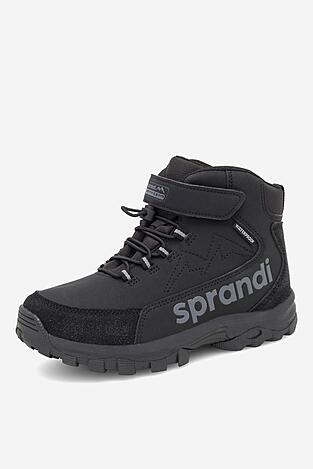 Šněrovací vyšší obuv SPRANDI EARTH GEAR WINTER WAVE CP86-25067 ČERNÁ