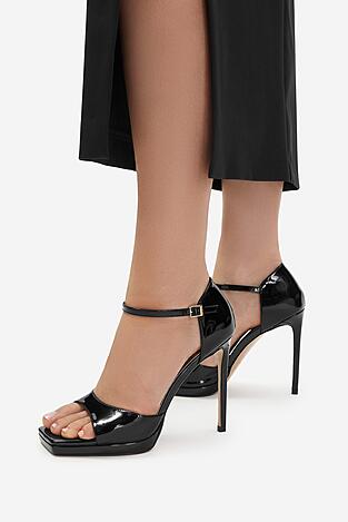 Sandały EVA MINGE EO-VIOLET-LT2521-3-1 Czarny