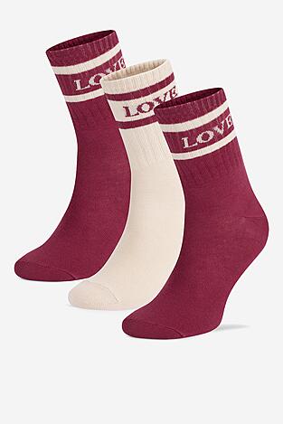 Ponožky Fila F3608-AW24 (3-PACK) RŮŽOVÁ
