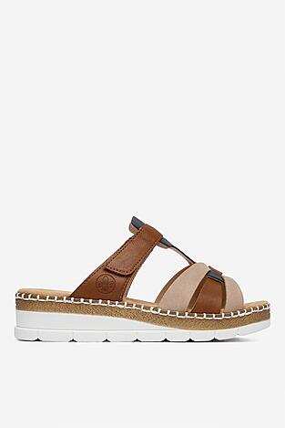 Klapki Rieker CEO-V1291-90 Brązowy