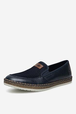 Espadryle Rieker B5271-14 Niebieski