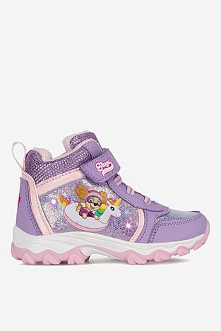 Šněrovací vyšší obuv Paw Patrol AW24-311PAW FIALOVÁ