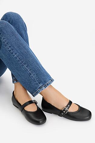 Baleriny Jenny CEO-R26SS00933-P Czarny