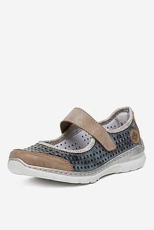 Baleriny Rieker L32B5-42 Granatowy