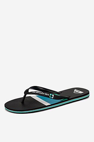 Plážové pantofle QUIKSILVER MOLOKAI STRIPE AQYL101361 KVJ3 ČERNÁ