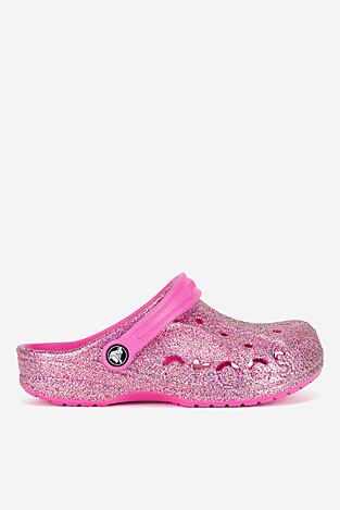 Șlapi pentru bazin Crocs BAYA GLITTER CLOG T 207014-7AA ROZ