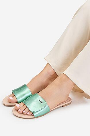 Klapki Jenny CEO-WFA2740-1 Zielony