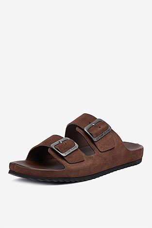 Klapki GUESS JEANS EO-KANSAS-01 126AM Brązowy