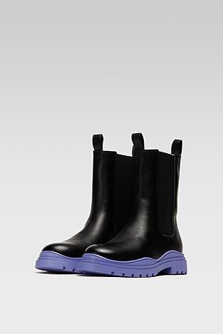 Botki DeeZee H90152-1K Fioletowy