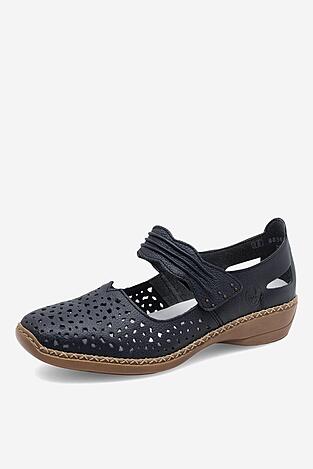 Baleriny Rieker 41399-14 Niebieski