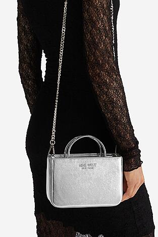 Дамска чанта NINE WEST CEO-ASTOR VIBE-KY323-1 СРЕБРИСТ