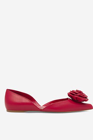 Baleriny EVA MINGE FORBES-V1521-06 Czerwony