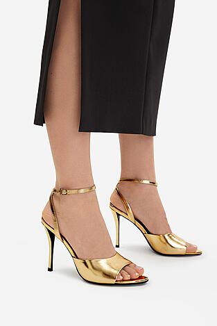 Sandały EVA MINGE EO-FLORA-LT1605-6 Złoty