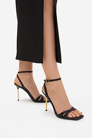 Sandały EVA MINGE EO-ERIN-LT2409-1 Czarny