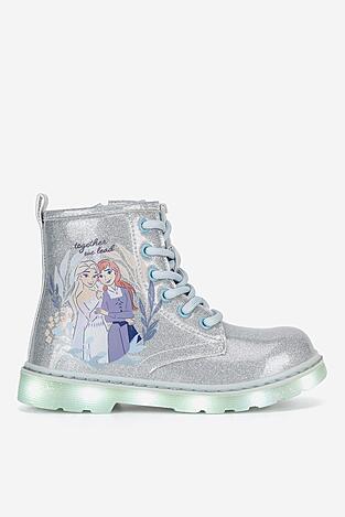 Šněrovací vyšší obuv Frozen CM-AW24-240DFR STŘÍBRNÁ