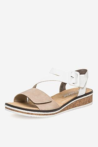 Sandały Rieker V3660-60 Beżowy