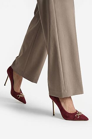 Czółenka EVA MINGE EO-LILA-1677-13-3S Bordowy