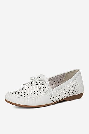 Baleriny Rieker L6352-80 Biały