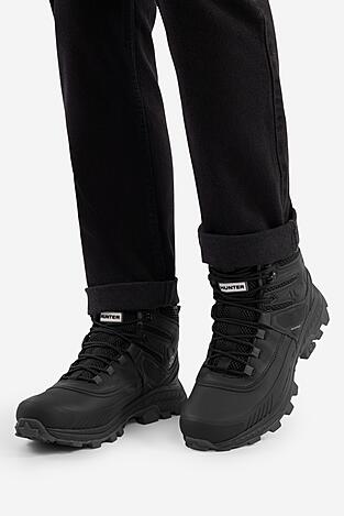 Trekingová obuv HUNTER AWW EVERGREEN SNOW HIKER WP ČERNÁ