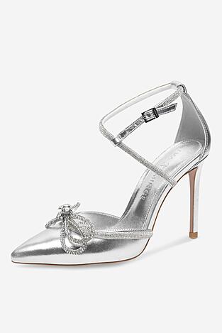 Pantofi cu toc EVA MINGE ANCONA-V325-25531 ARGINTIU